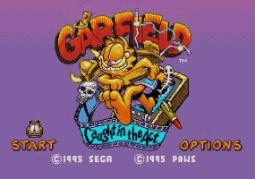 Garfield  - Caught in the Act Title Screen